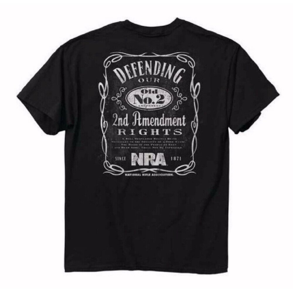 NRA Defending Our Old No.2 2nd Amendment Short Sleeve T-Shirt - NEW Fast Ship